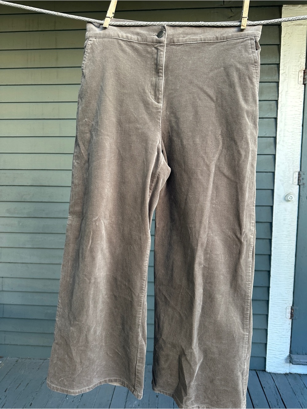Eileen Fisher Corduroy Wide-Leg Pants